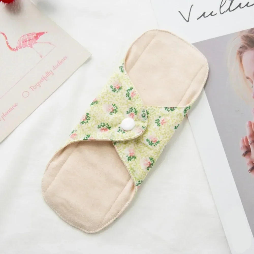 2Pcs/lot Reusable Cotton Pads Cloth Washable Menstrual Pads Soft Women Sanitary Pad Napkin Panty Liners Feminine Hygiene 20cm