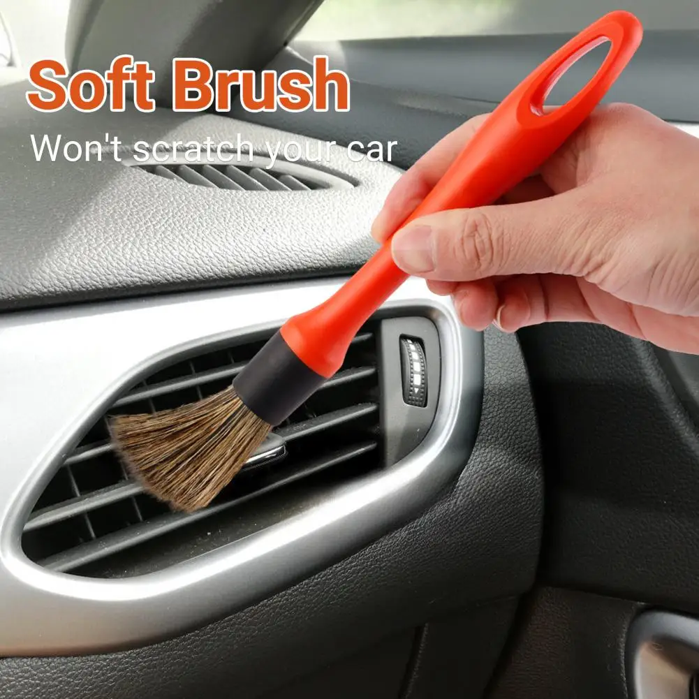 

5Pcs Detailing Brush Set Safe And Effective Cleaning of Vehicles Wheels Engine Interior Wide Application Car Cleaning Brushes