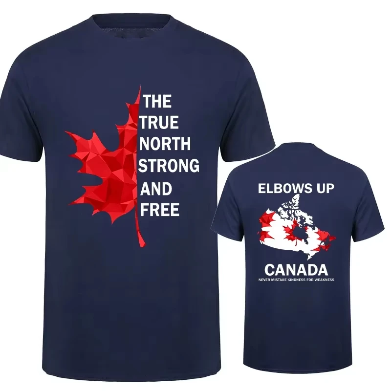 Elbows Up Canada Shirt True North Strong and Free Proud Canadian T-Shirt Canada Is Not for Sale Tees for Men Women Clothing