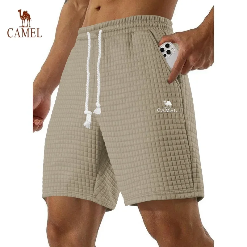 Shorts casuais bordados de alta qualidade masculinos de verão, shorts elegantes para esportes ao ar livre e roupas de trabalho