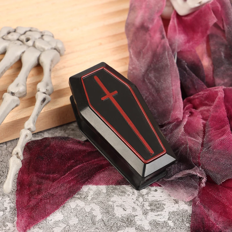 2pcs Miniature Empty Coffin Boxes Prank Props Miniature Coffin Box Halloween Party Props