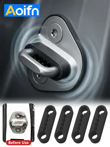 Car Door Shock Absorber Universal Car Door Buckle Soundproof Deadener Damper Cushion Anti-Vibration Buffer Pad for Most Cars
