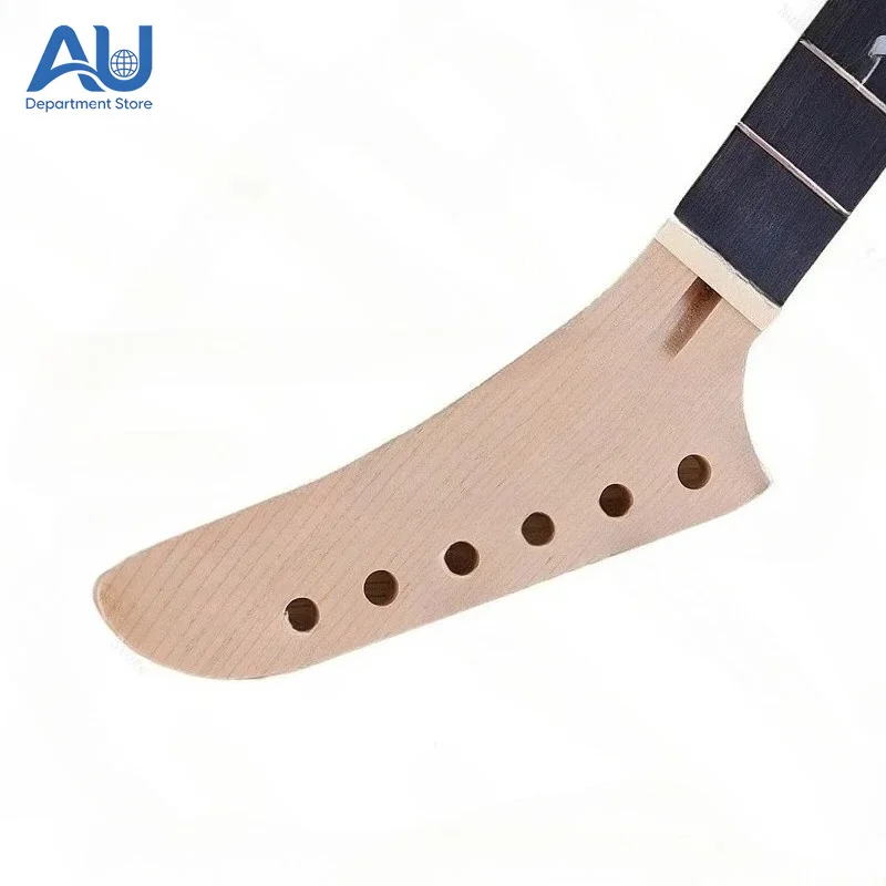 T-Handle Banana Head 6 Strings 24 Frets Rosewood Fingerboard Canadian Maple Matte 5.7 Wide Electric Guitar Neck