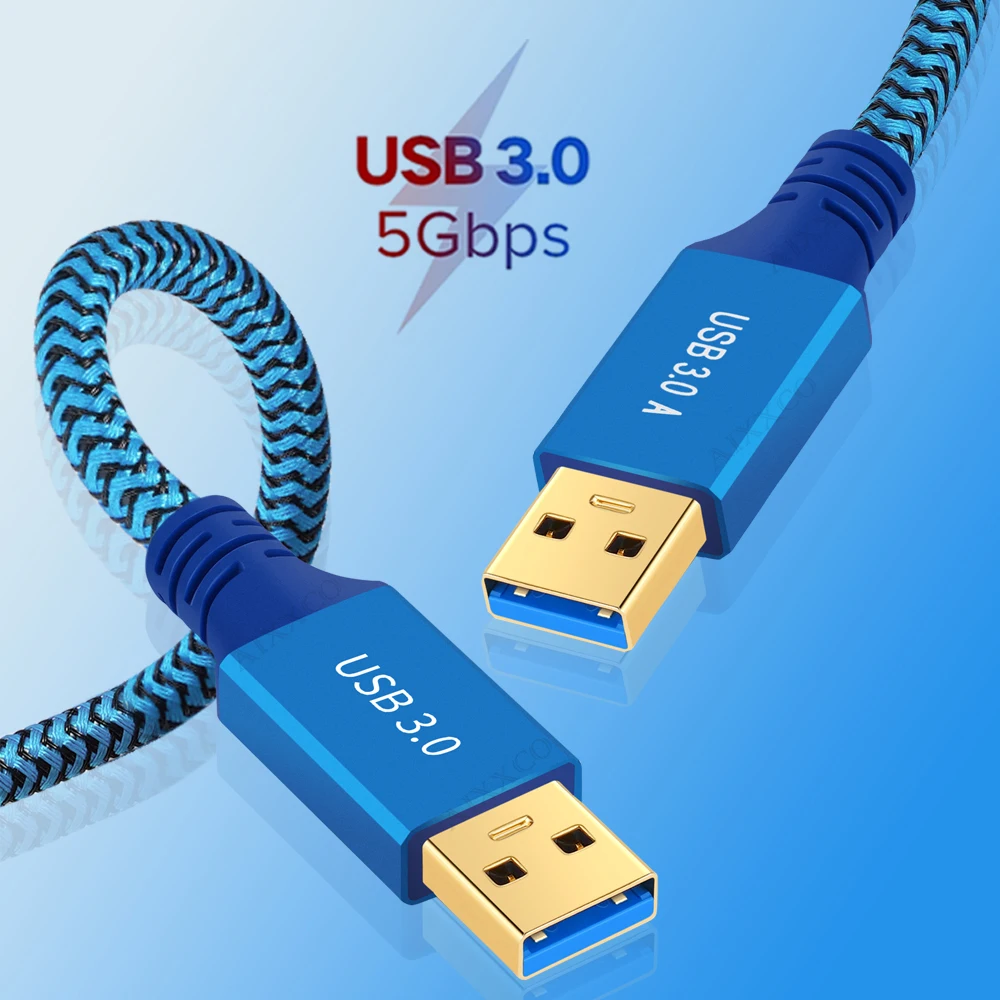 AIXXCO USB 3.0 do USB 3.0 A do A – Idealny kabel do połączeń szybkich i stabilnych