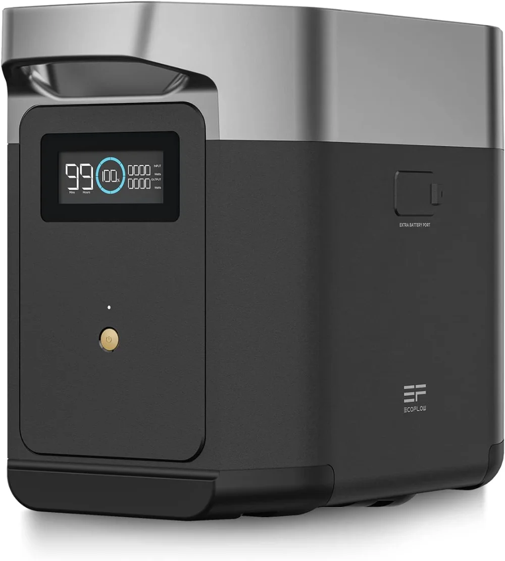 بطارية Delta 3 Series 1024Wh LiFePO4 الإضافية لمحطة الطاقة Delta 2 Patio والحديقة والحديقة