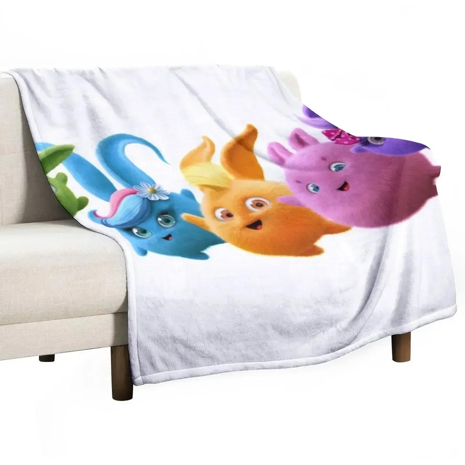 

Sunny Bunnies - All Hold Paws! Throw Blanket Extra Large Throw Hairy Blankets