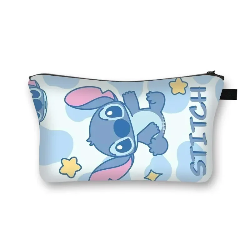 Nueva bolsa de cosméticos Disney Stitch, estuche de lápices Kawaii de gran capacidad, bolsas de almacenamiento impermeables de dibujos animados, estuches de aseo portátiles, regalos