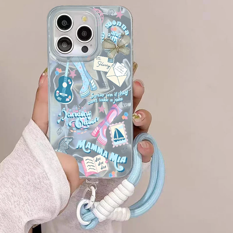 Lamb Bow Butterfly Case For Samsung Galaxy A06 M16 M06 F17 M17 A33 A22 A13 A07 A17 M56 F16 F06 A02S A03S A04S A31 A50 A12 Cover