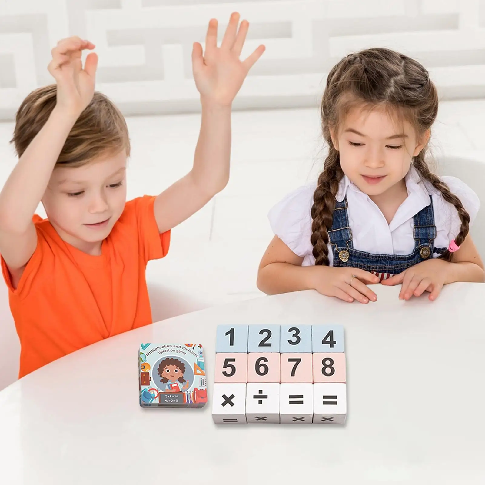 수학을위한 블록 계산 나무 교육 장난감 어린이를위한 곱셈 분할 학습 블록 소년 소녀 초등 학생