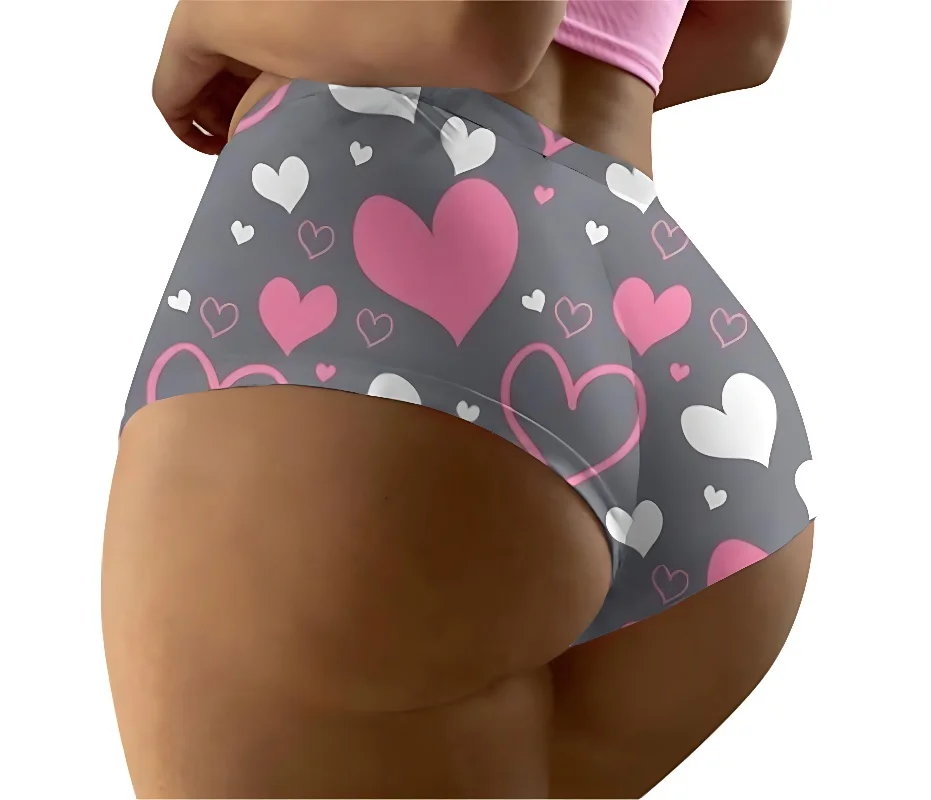 

Printed seamless breathable comfortable low waisted women's sexy triangle pants