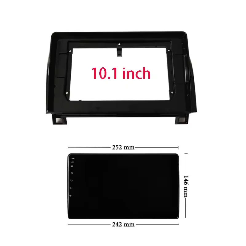 Car Radio Fascia For TOYOTA Tundra/Sequoia Auto Stereo Dash Panel Mounting 10.1 inch Frame Kit Center Console Holder