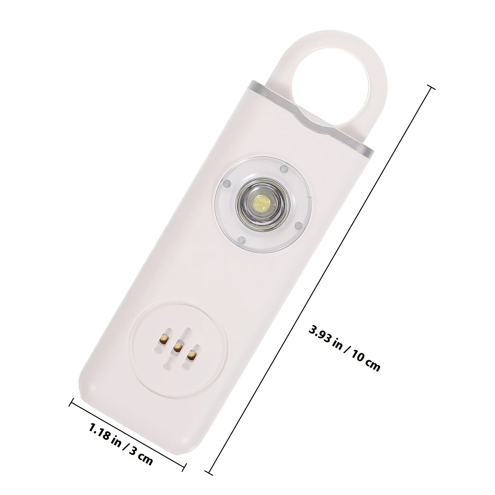 1Set Safety Alarm Keychain for Personal Portable Personal Safety Alarm Long Life Easy One Button