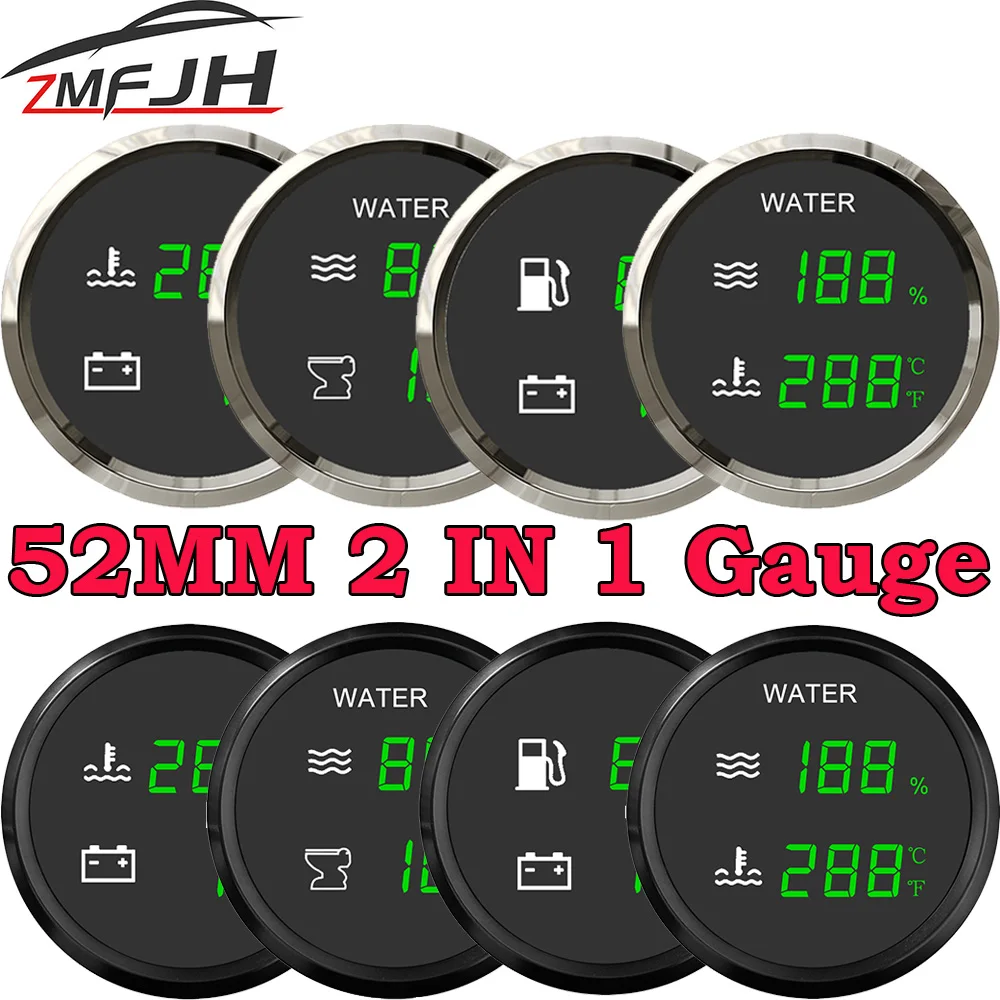 

Многофункциональный измеритель уровня воды AD 2 в 1, вольтметр, измеритель уровня воды и сточных вод с сигнализацией, 52 мм