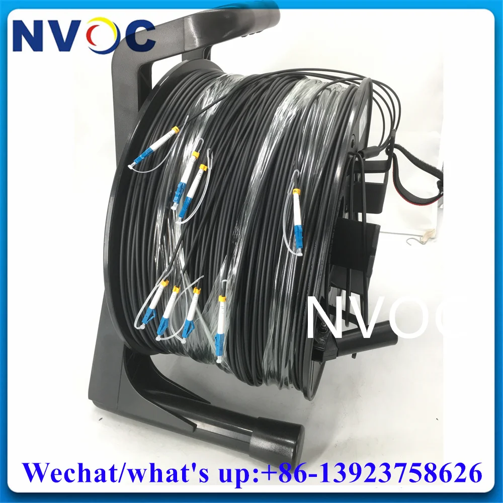 

500M,4Cores G675A Outdoor Armored TPU/LSZH 4.0mm SC/FC/ST/ODC/LC/PC 4C SingleMode Fiber Optic Patch Cord Jumper With PCD380 Reel