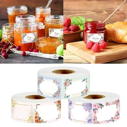 50/100/250PCS Sunflowers Packaging Sticker Roll Flowers Name Lables Date Stickers Refrigerator Freezer Food Storage Small