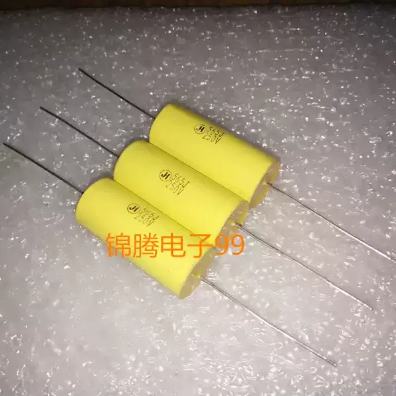 10-100pcs Taiwan JH MKT 5.6UF 250V 565J axial frequency division infinite film capacitor
