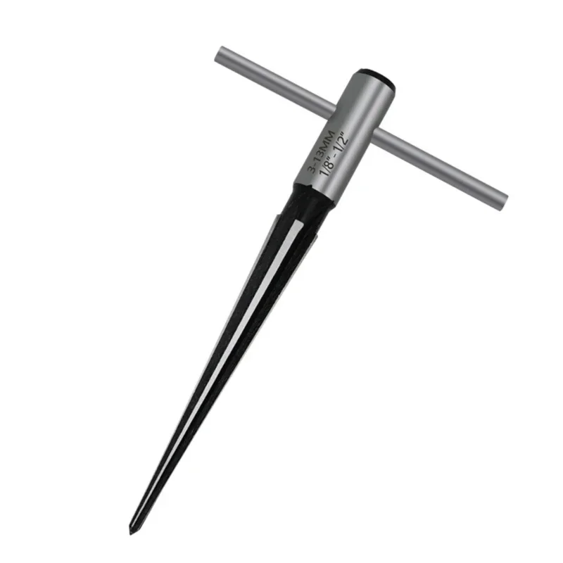 Hand Taper Reamer 3-13mm 5-16mm Opening Countersunk Head Cutting Tool Handle Tapered Chamfer Metal Plastic Drilling