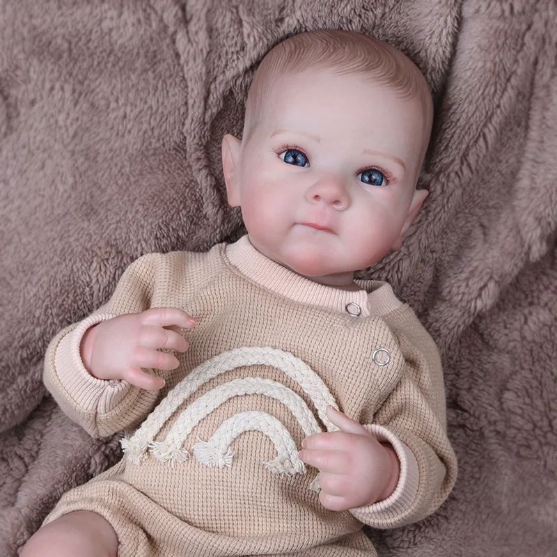 Bebe Reborn Girl Full Body Doll 18 inch Collectible Levensechte realistische kunst Reborn Dolls mu putaas bebés reborn origineel