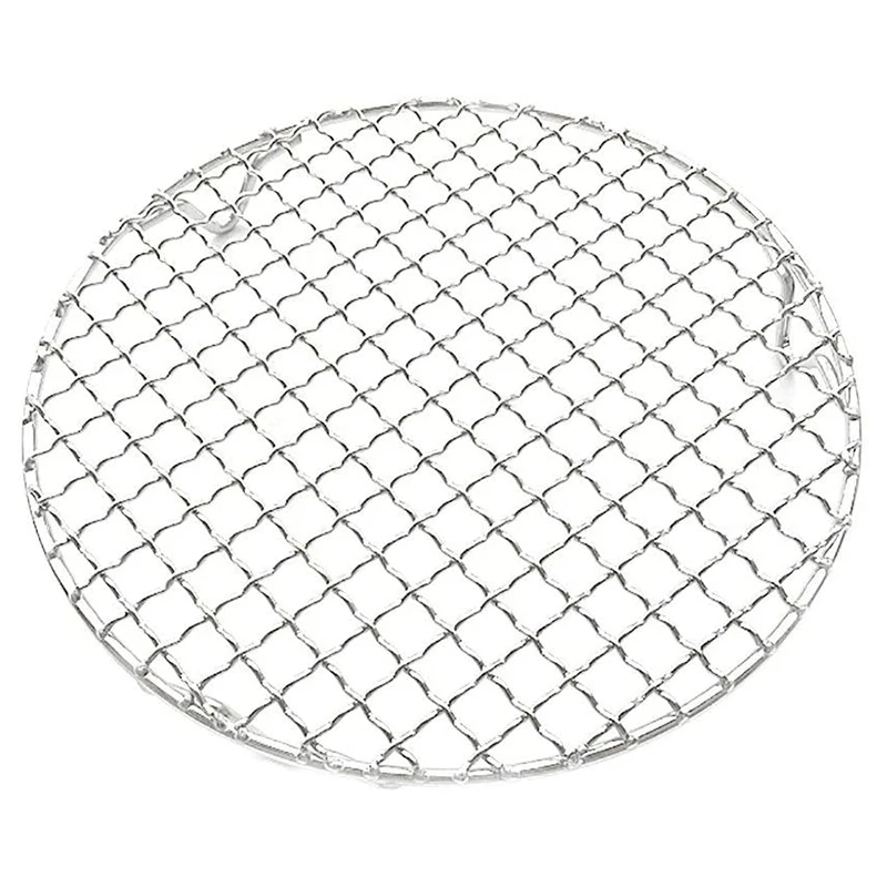 Stainless Steel Round BBQ Net Grill Mesh Roast Nets Bacon Grill Tool Iron Nets Non-stick BBQ Mat Grid Outdoor Barbecue Accessori