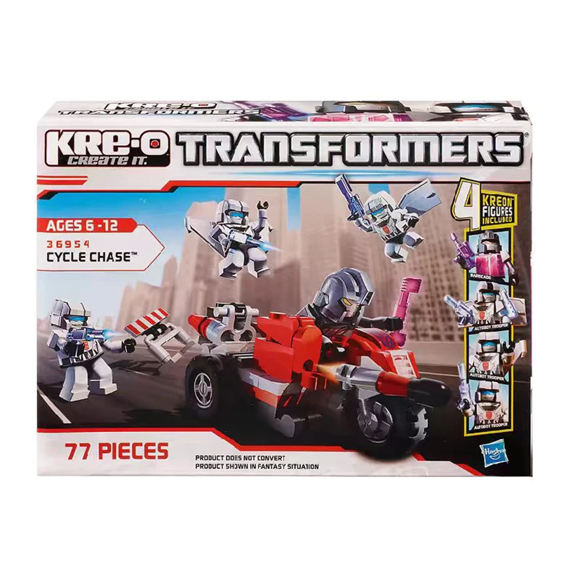 Hasbro KRE-O Transformers Bumblebee Vortex Prowl Mirage Optimus Prime Action Figure Model Gift Toy Collection for Kids