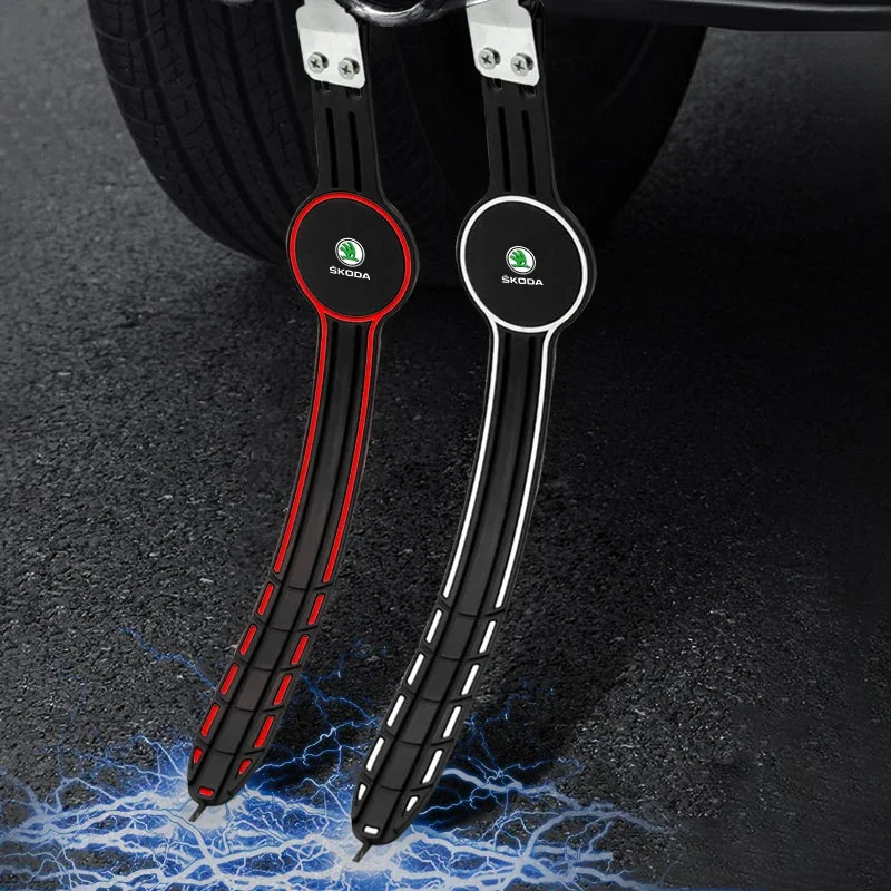 Car Accessories Auto Anti-static Belt Grounding Car Safety Driving For Skoda Octavia Fabia Kamiq Kapoq Kodiaq Rapid SCALA MK2