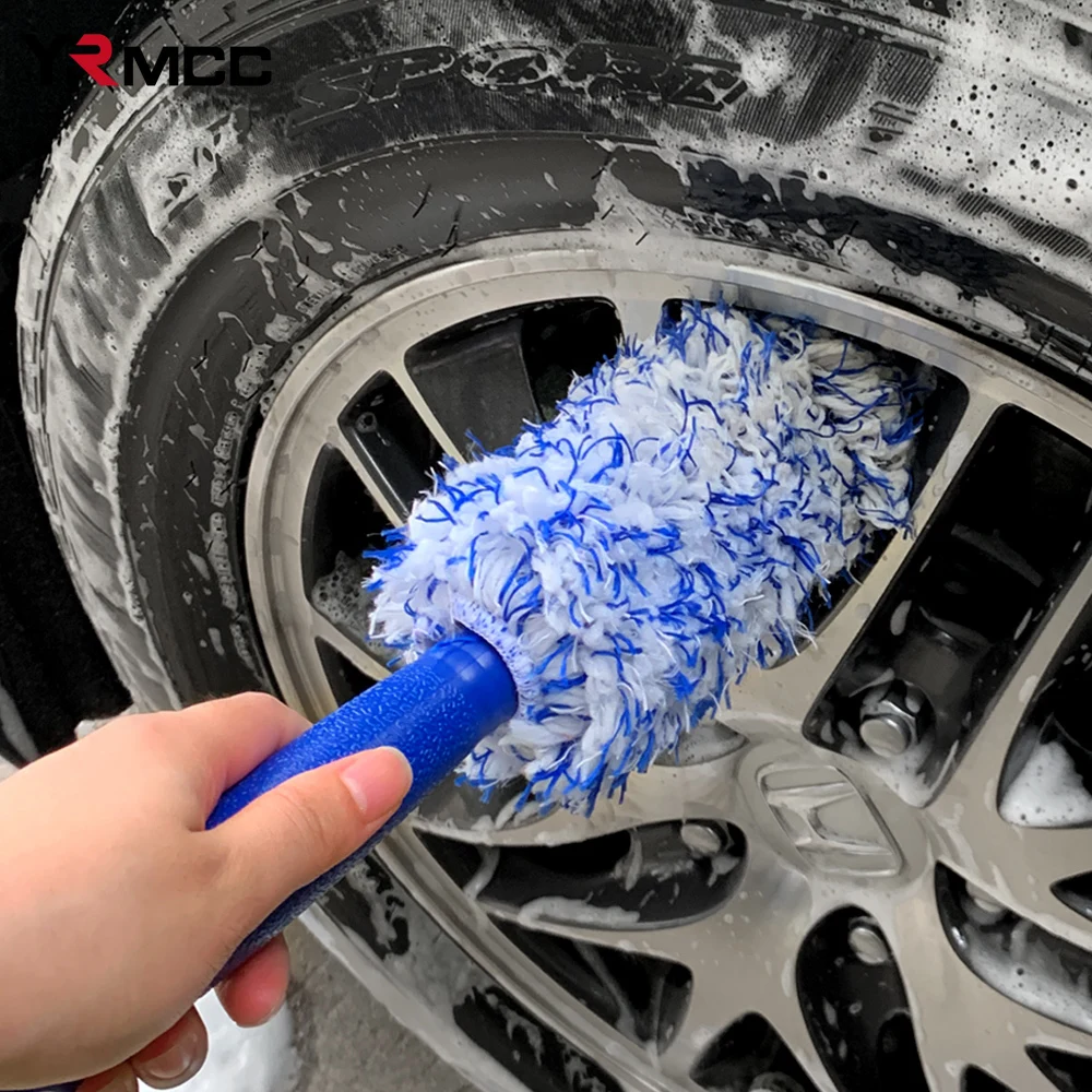 Car Detailing Brushes Car Tyre Brushes Microfibre Removable Cleaning Reusable Car Wash Assistants Auto Cleaning Accessories