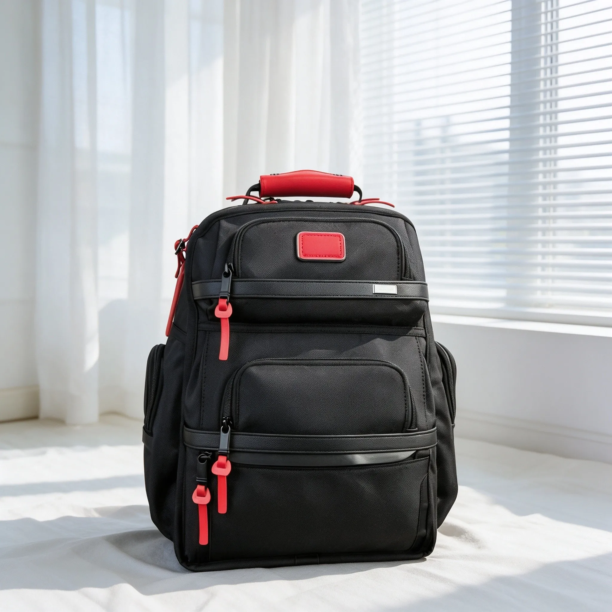 Men's Large Capacity Water Resistant Nylon Daypack, Business Fashion Casual Backpack