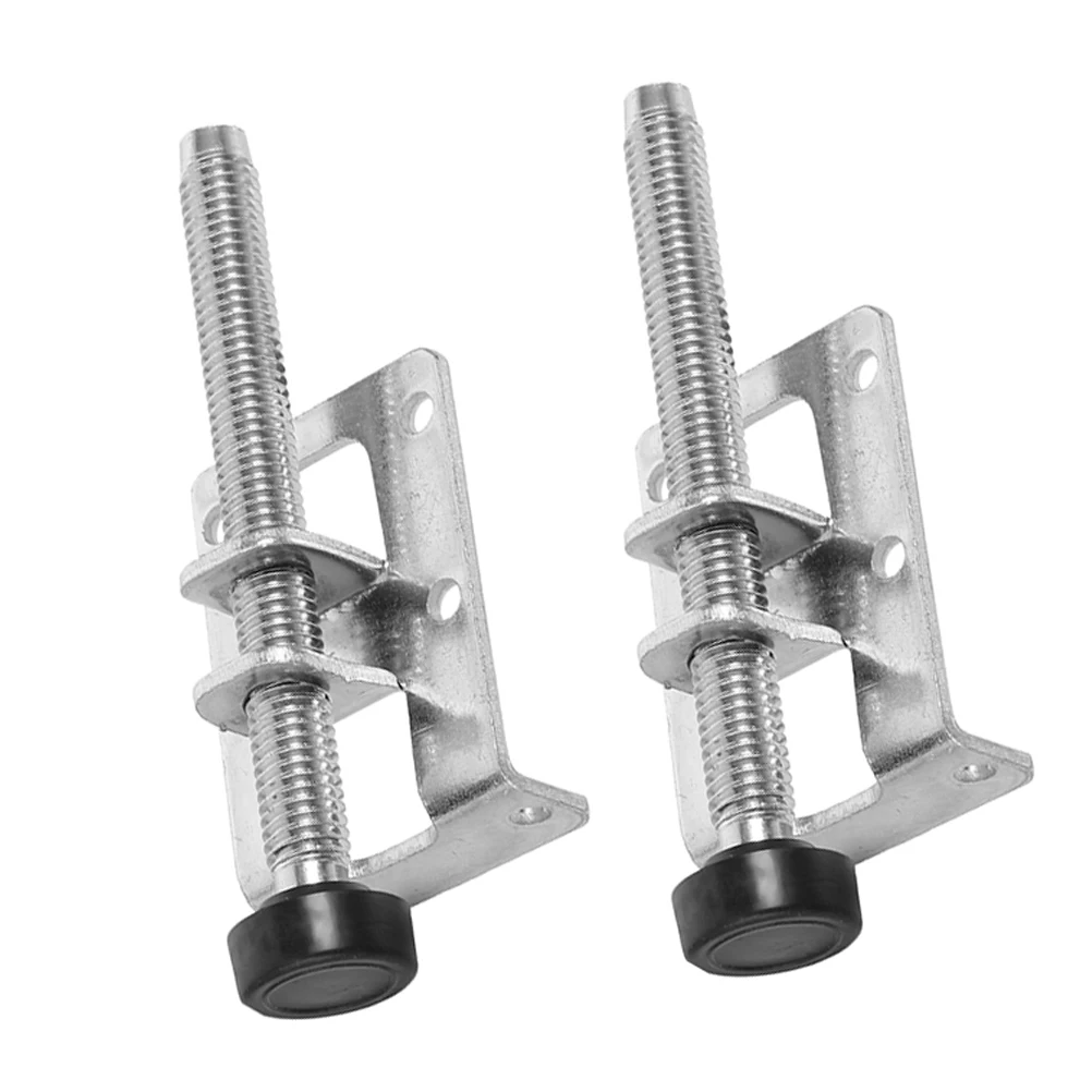 

2pcs Adjustable Furniture Feet Levelers Wardrobe Cabinet Heavy Duty Silver Steel Antislip Table Leg Protector Scratch Resistant