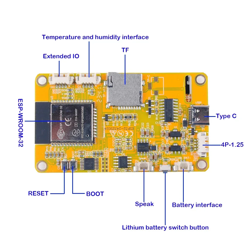 New 2.4 inch ESP32 Display WiFi+BT ESP32-WROOM-32 Module ESP32-2432S024 240X320 ILI9341 Driver 2.4