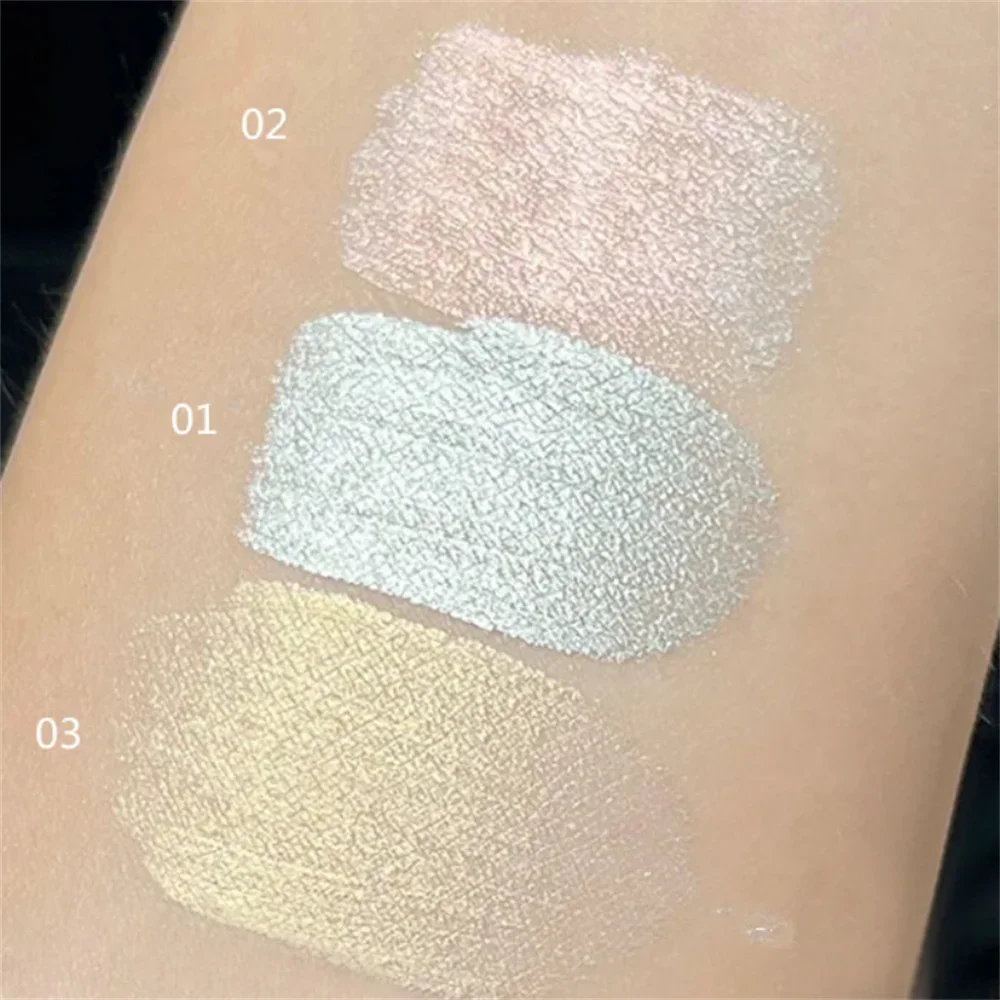 Deitado Silkworm Highlighter Caneta, Pérola Branca, Diamante Brilhante, Impermeável, Duradoura Maquiagem Dos Olhos, Glitter, Iluminador Delineador, Sombra