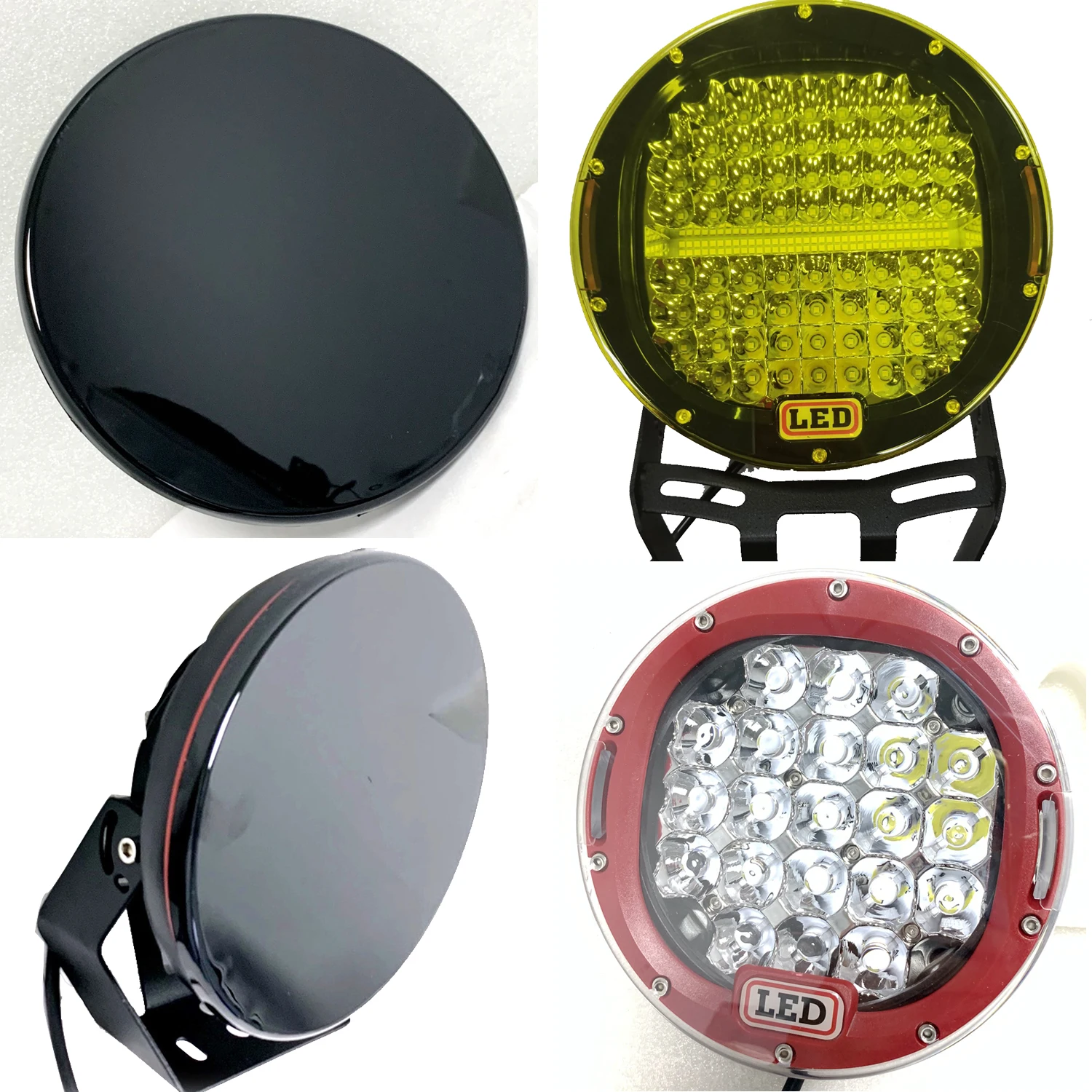 

7/9-дюймовый светодиодный чехол для дальнего света, круглый внедорожный фонарь, крышка объектива, защитный пылезащитный противотуманный абажур, прожектор, крышка фары