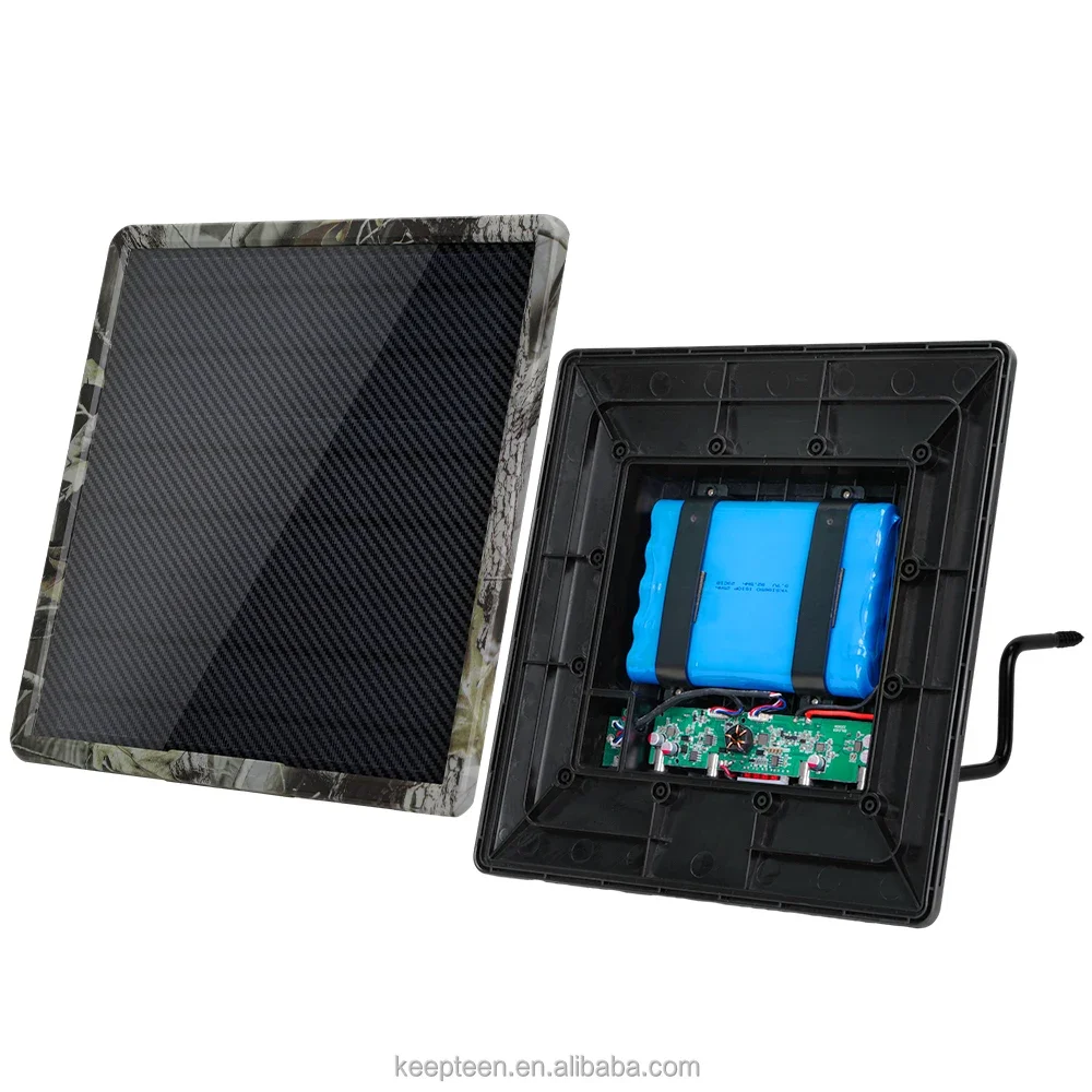 Solar Panel For Game Camera With Built in 25000mAh Battery 12V 10W  Outdoor Waterproof