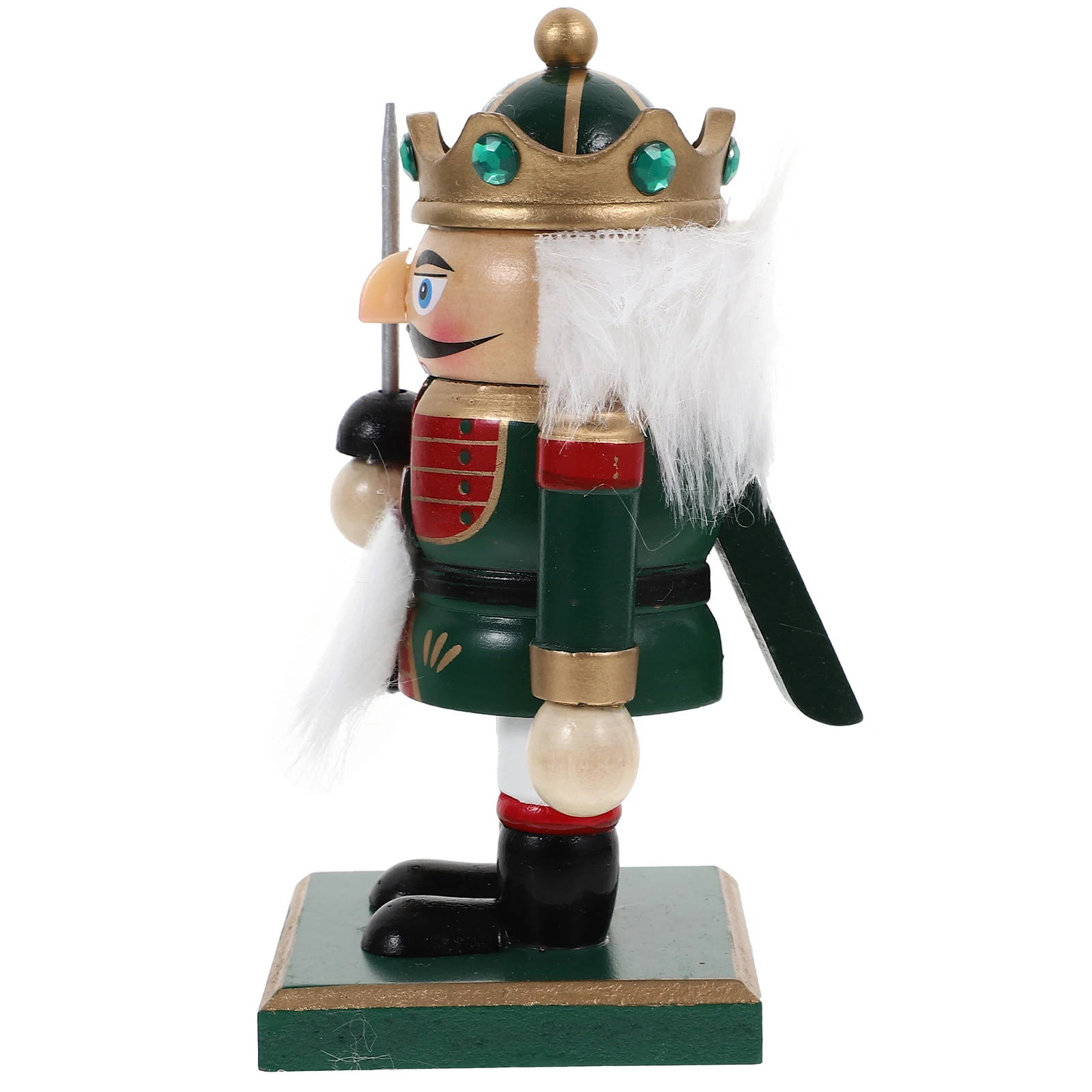 

Ornaments Nutcracker Soldier Toy Small Walnut Tags Wood Christmas Tabletop Decoration