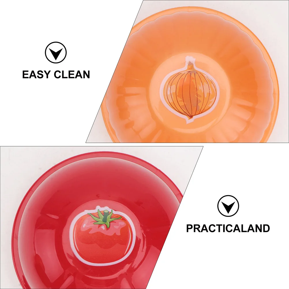 

4Pcs Exquisite Fridge Food Container Food Grade PP Fresh Storage Box Vegetable Fruit Sealed Preservation Box Delicate Salad Bowl