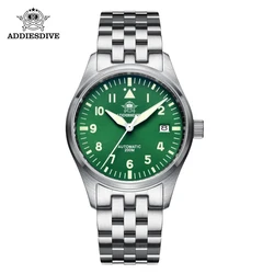 Addiesdive Business MY-H2 Herren Automatik uhren 39mm nh35 Edelstahl 200m wasserdichte Armbanduhr leuchtende mechanische Uhr