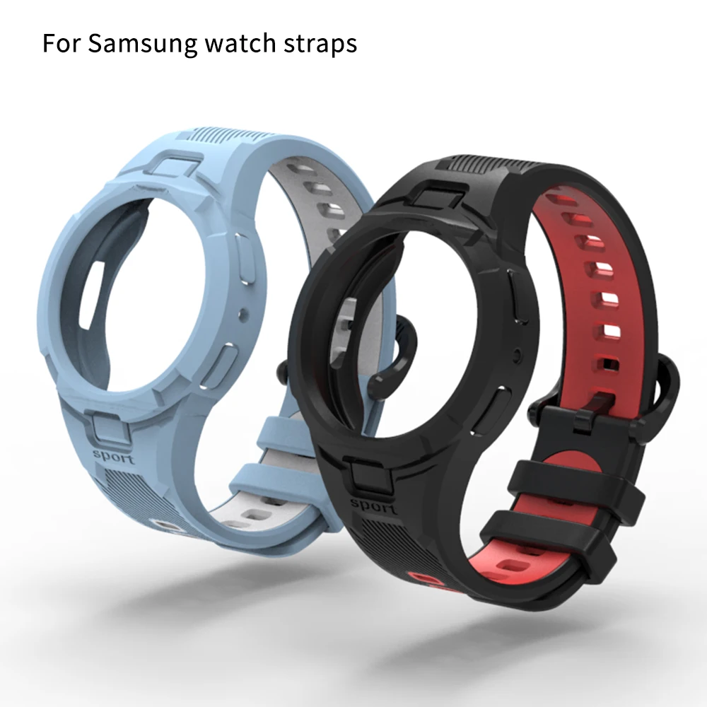 Samsung watch 6 40mm or 44mm strap watch replacement watch band For  watch 4/5/6 Silicone integrated strap