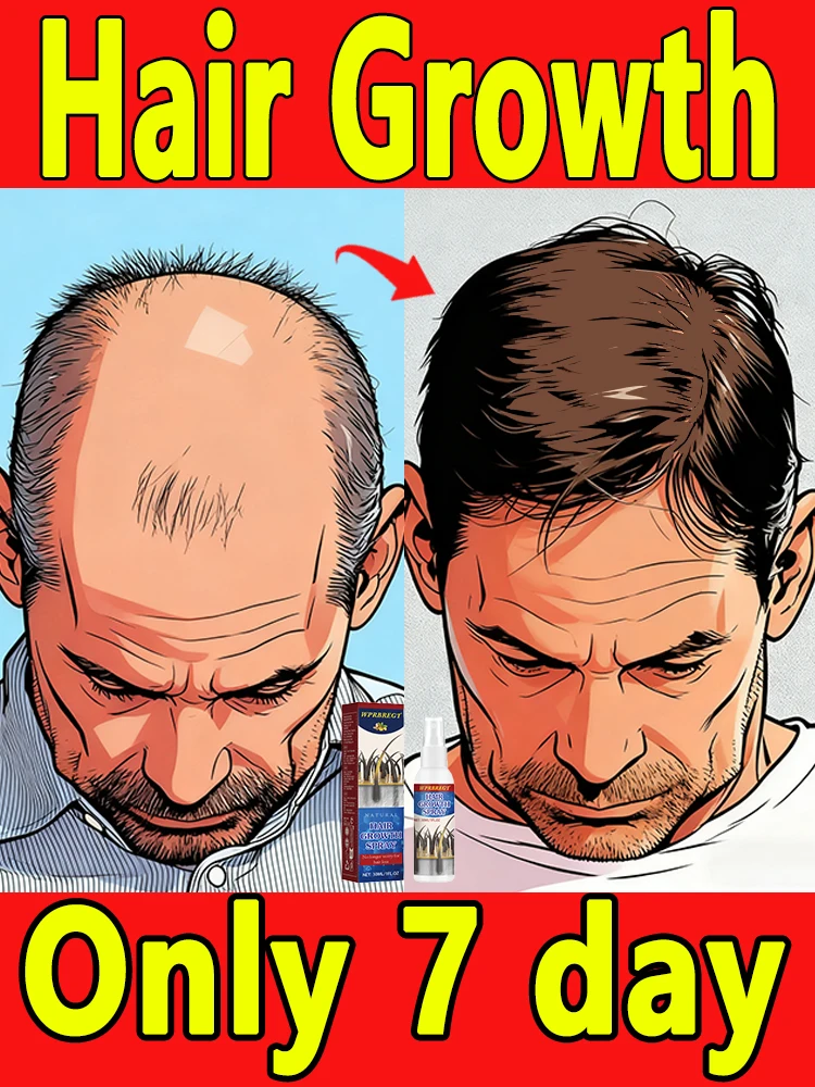 

Natural Hair Growth Spray, Organic Anti-Hair Loss Serum, Safe for Sensitive Scalp, Hair Thickening Treatment for All Hair Types