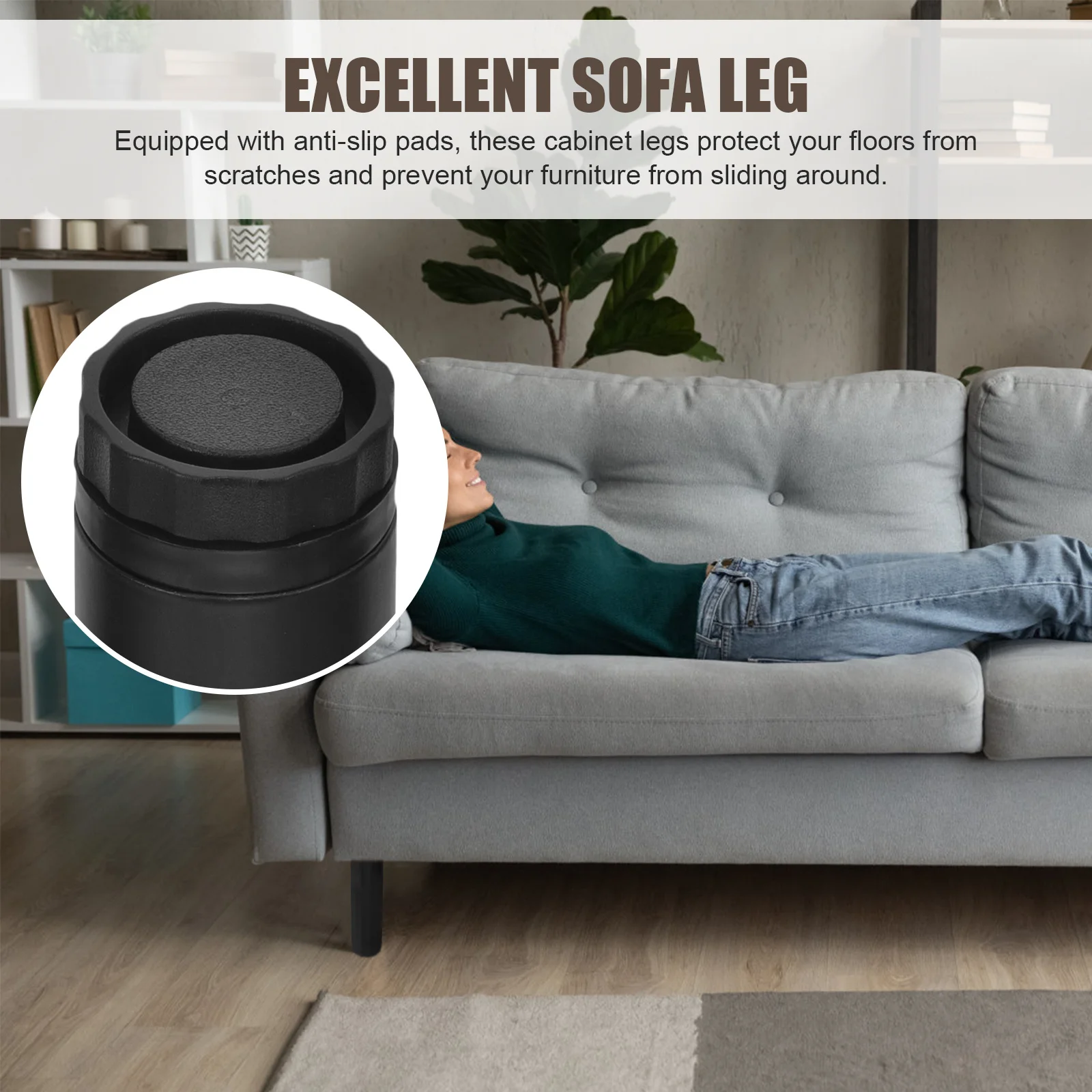 

4Pcs Furniture Legs Metal Replacement Heavy Duty for Sofa Dresser Cabinet Table Nightstand Couch Legs Set Floor Safe