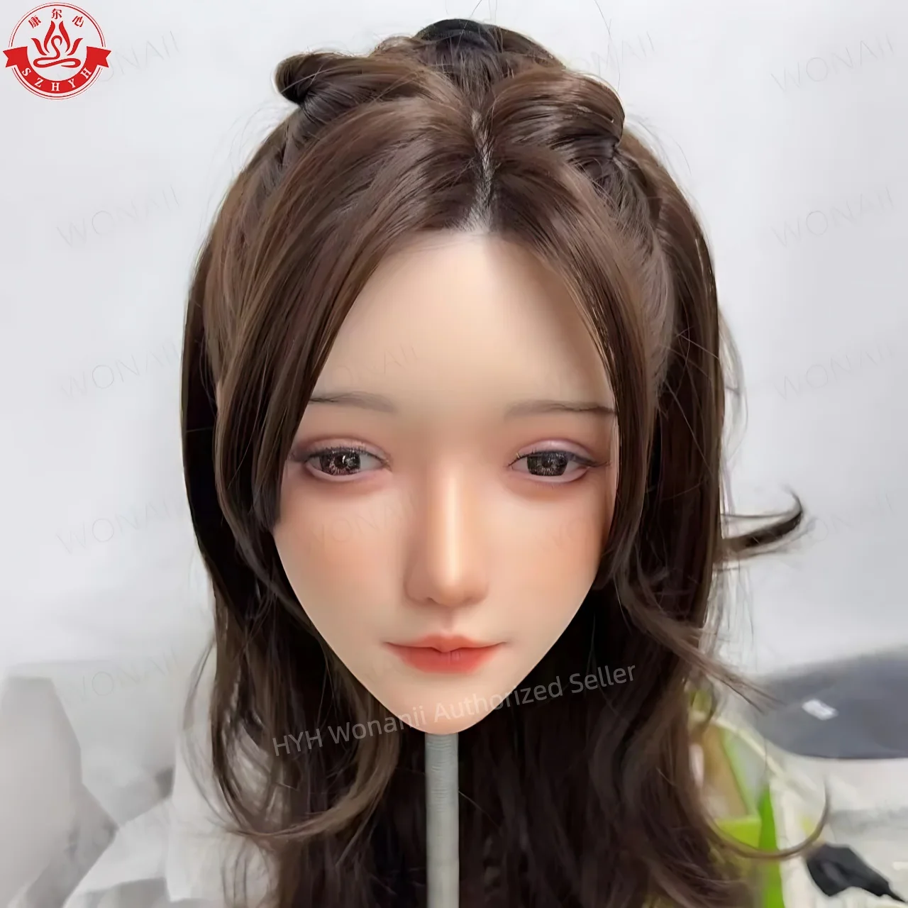 

Wonanii Food Grade Silicone Big Head HYH-SHB-TS-0001, M16 Interface Open Mouth Teeth Tongue, Makeup Practice, Hairstyle Design