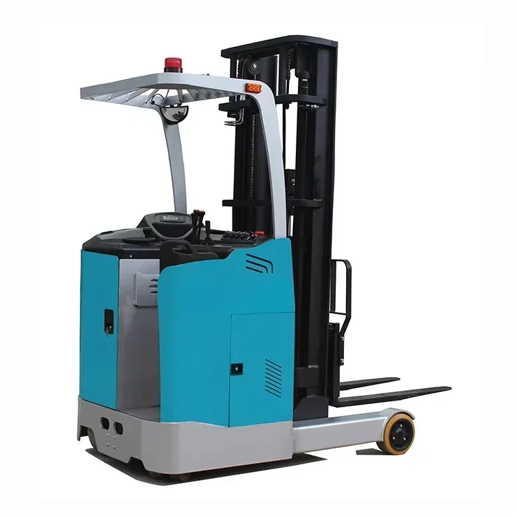 Stand Up Narrow Aisle Stacker Small Full 2ton Electric Pallet 2000kg Reach Fork Lift Truck Price Forklift For Sale