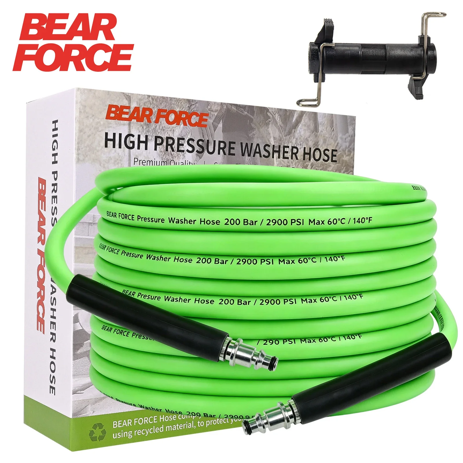 Pressure Washer Replacement Hose Soft Flexible 1/4" * 10m 200Bar, for Bosch, some of Black & Decker AR Michelin Stanley