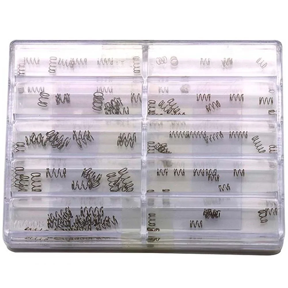 1 Boxed Watch Crown Pusher Springs Watch Buckle Repair Part 10 Sizes Replacement Springs Accessories for Watchmaker 8061