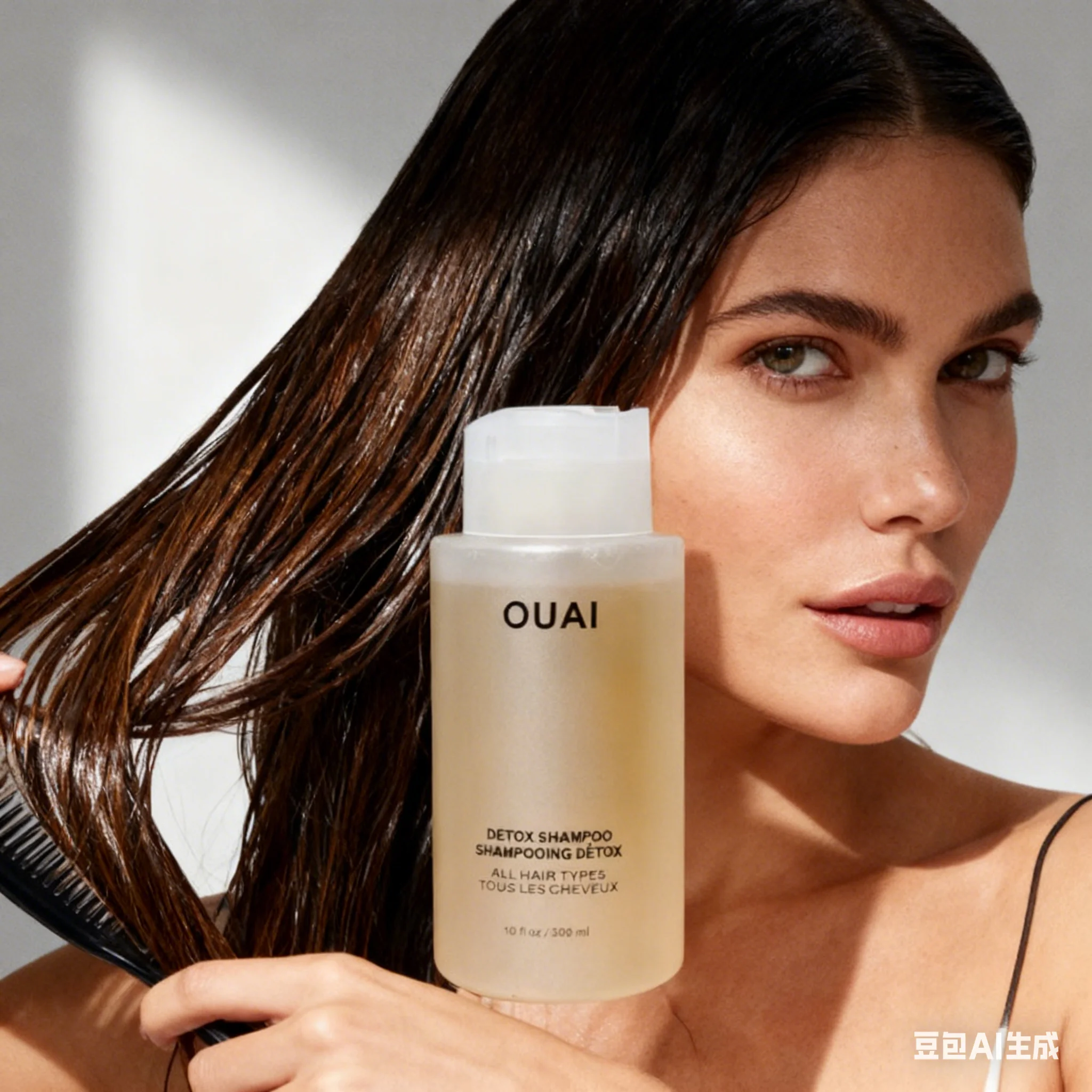 

OUAI Shampoo - Moisturizing Shampoo with Fruit Vinegar Essence Strengthens & Hydrates Strands - Paraben Phthalate & Sulfate Free