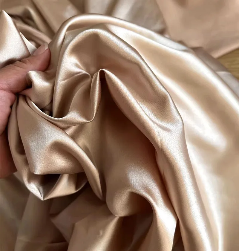 Smooth Soft Satin Lining Fabric Fuchsia Burgundy Deep Red Caramel Wedding Decoration Backdrop Draping DIY Sew Couture Material