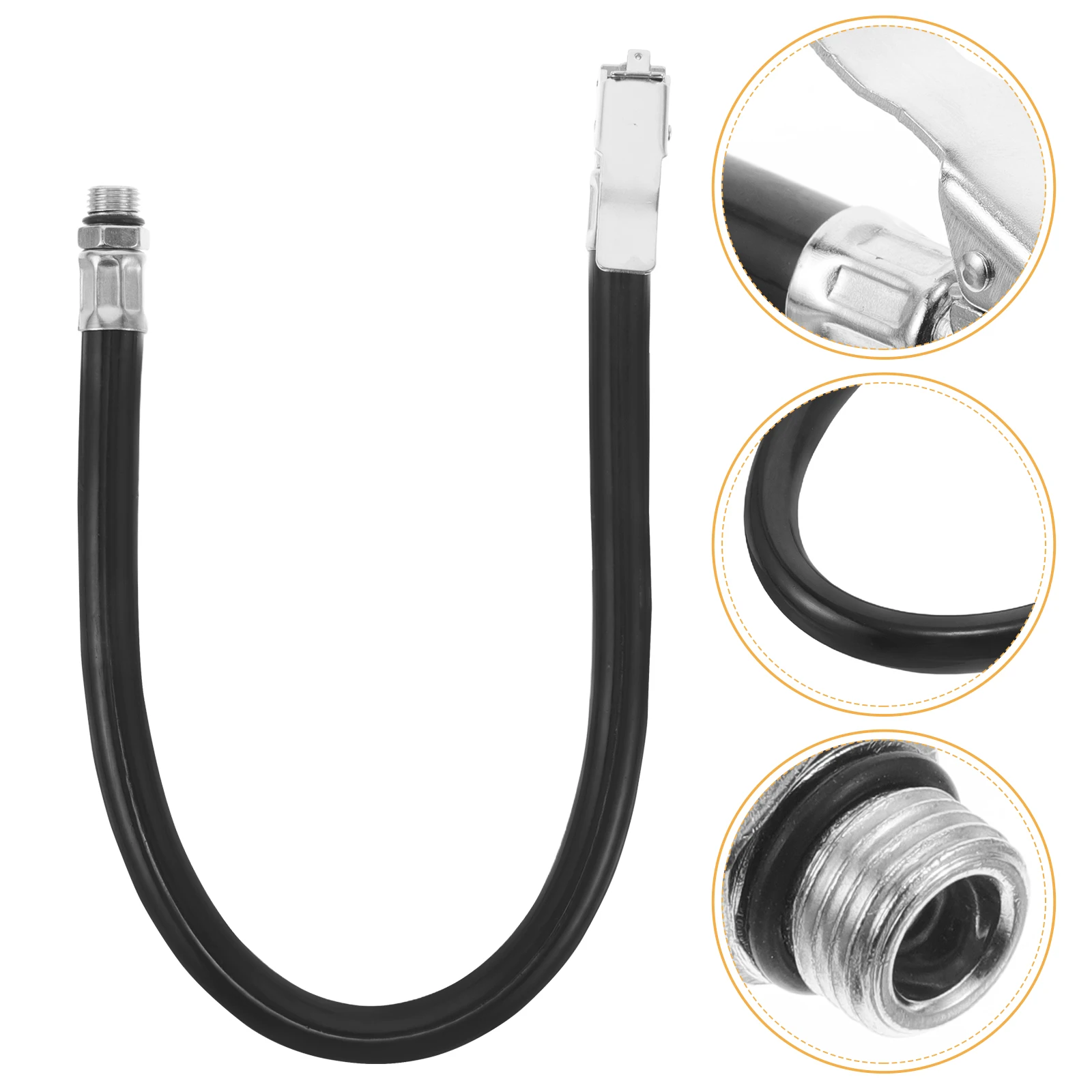 

Inflator Hose Tire Pump Extension Tube Tire Inflator Accessory Car Motorcycle Air Compressor Hose Replacement Multiscene Use