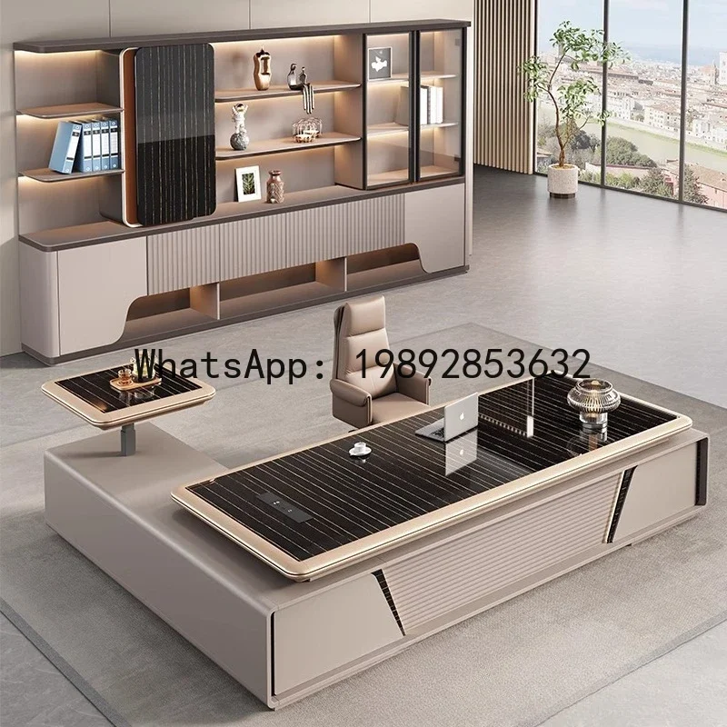 H5.15  office desk manager desk and chair set with vacuum forming process, executive office executive desk