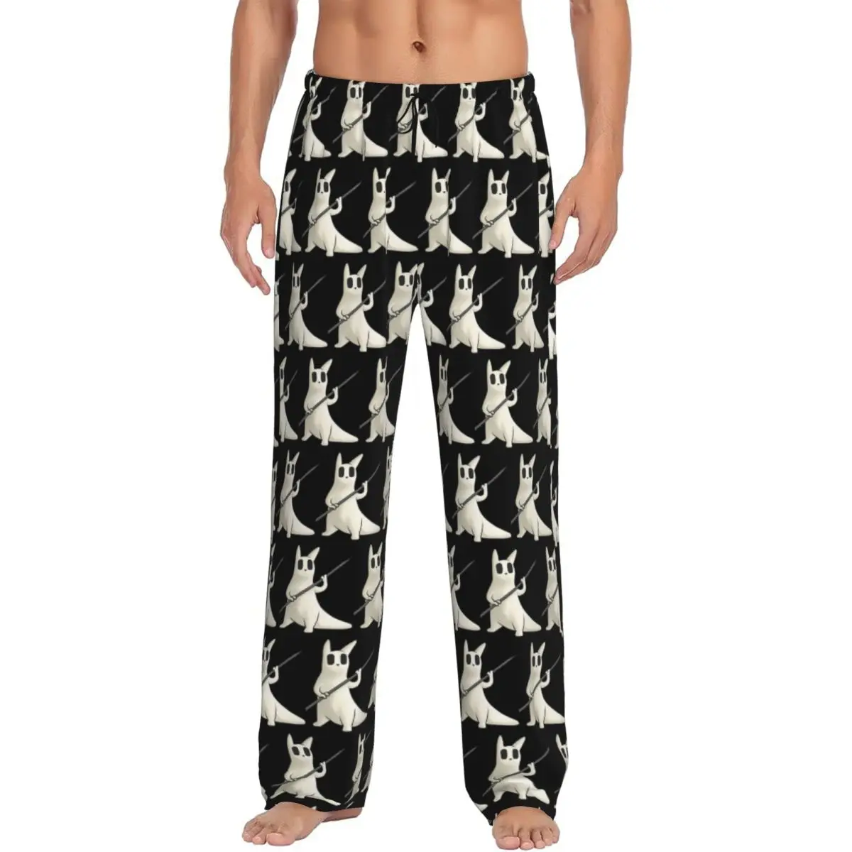 

Игровые пижамные штаны с рисунком Rain World Slugcats, мужская одежда для сна, штаны для сна с карманами