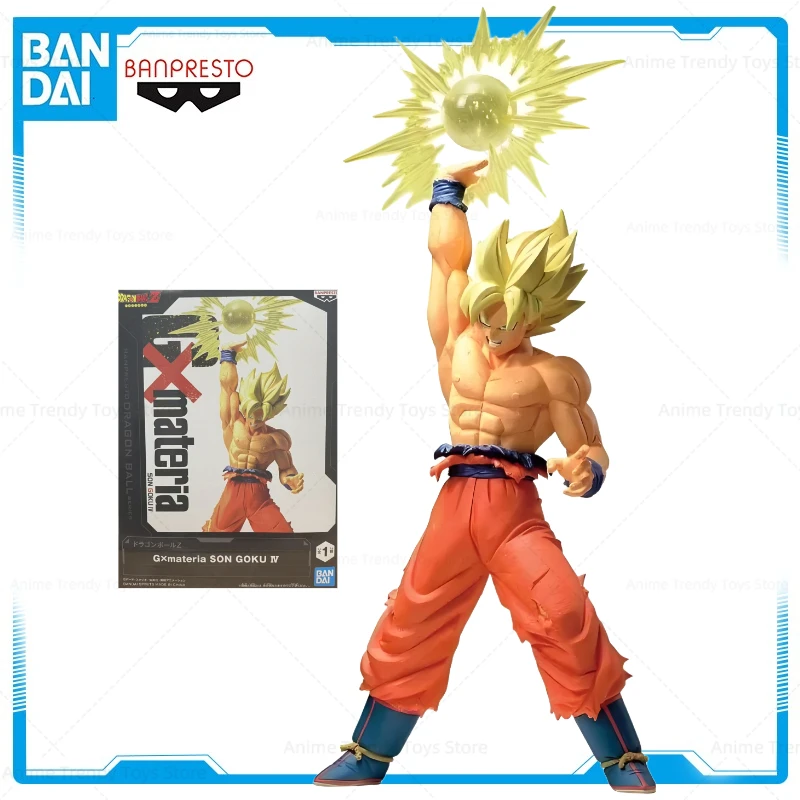 En Stock Bandai Banpresto Dragon Ball Z GxMateria Son Goku Super Saiyan figuras de Anime modelo estatua colecciones WY