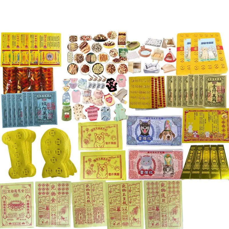 Complete Pet Remembrance Paper Set Commemorative Tribute Paper Supplies for Deceased Dog & Cat Keepsake