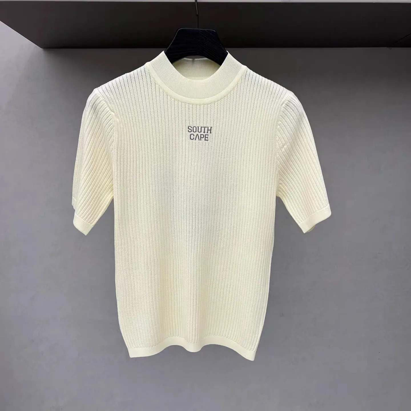 Korean Original Ladies Golf Knit Short Sleeve Top 2026 New Arrival  Elastic Sport T Shirt  Summer Outdoor Golf Training Blouse